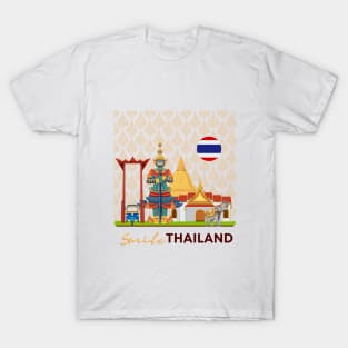 Thailand is known as the Land of Smiles ,Brafdesign T-Shirt